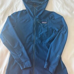 LIKE NEW Patagonia Blue Hooded Jacket - Women’s R1 CrossStrata Hoody